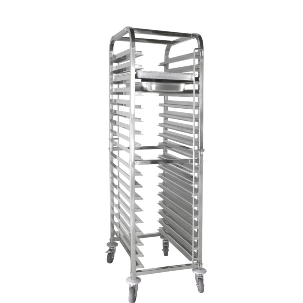 Stainless Steel Baking Tray Trolley Cart For Bakery