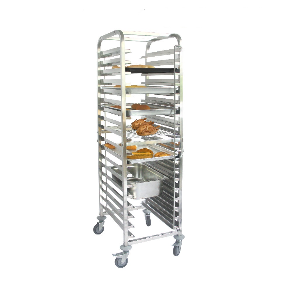 Stainless Steel Baking Tray Trolley Cart For Bakery