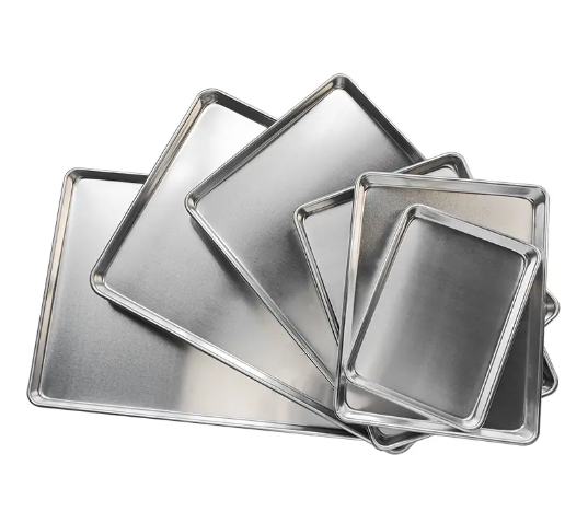 Rounded Aluminum Baking Tray Food-Factory Bakery Pastry