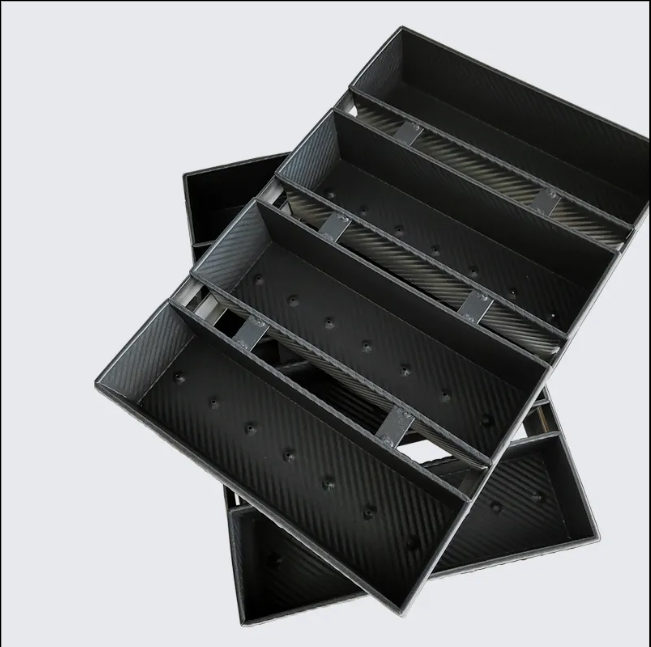 Premium Alu-Steel 4 Straps Toast Baking Box